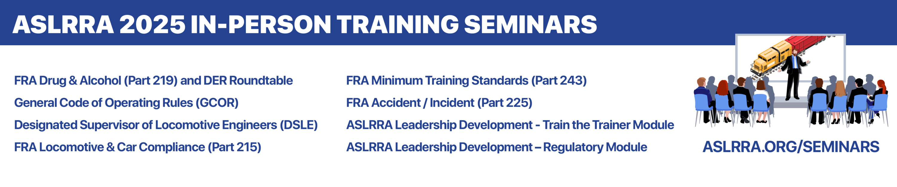 ASLRRA 2025 training seminar schedule