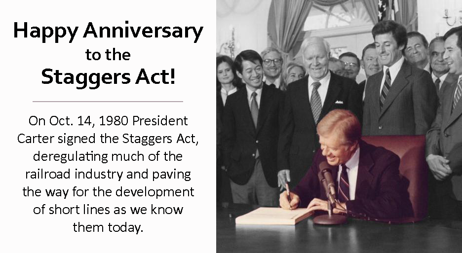 Staggers Act Anniversary Graphic